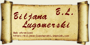Biljana Lugomerski vizit kartica